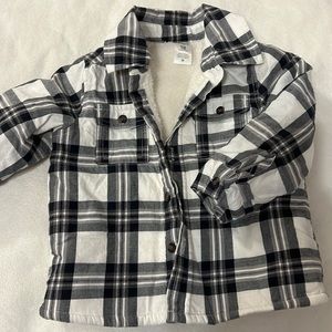 Toddler boys plaid shacket